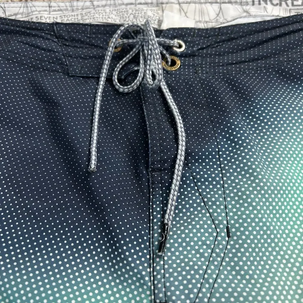 Volcom Men's Board Shorts Size 36 Gray Blue Surf Beach Vacation